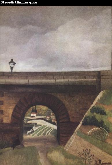 Henri Rousseau View from an Arch of the Bridge of Sevres